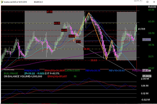 gr�fica del ewz (mercado de brasil) en a�o de elecciones