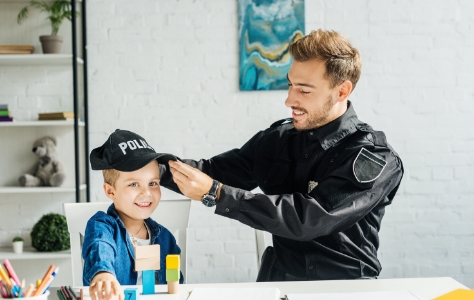 conociendo al polic�a de su colonia